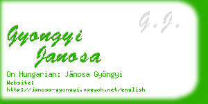 gyongyi janosa business card